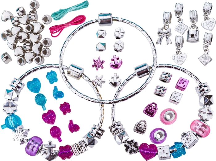 Schmuck-Bastelset mit Armbändern und Charm-Anhängern