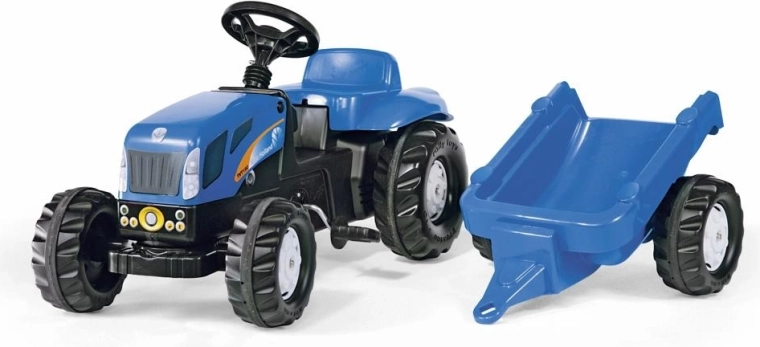 New Holland Trettraktor mit Anhänger