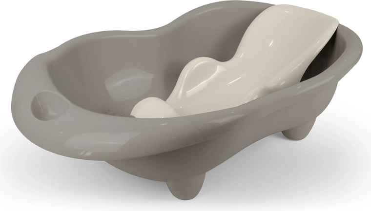 Babybadewanne mit Liege Hippo, grau