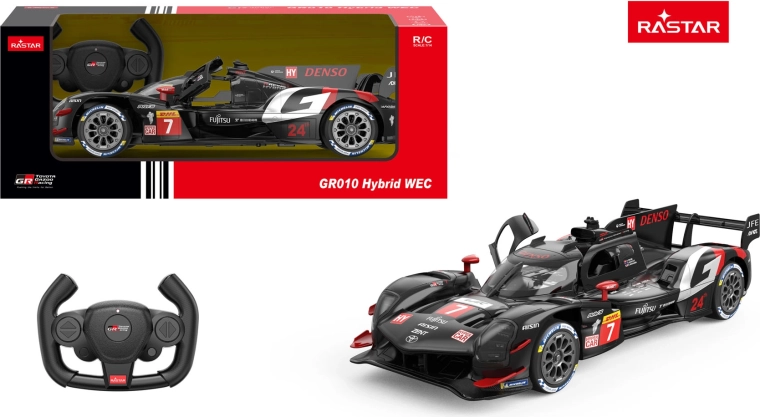 Rastar RC-Auto Toyota Gazoo Racing GR010 Hybrid 1:14 schwarz