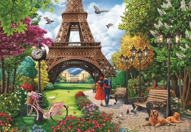 Puzzle Frühling in Paris 500 Teile