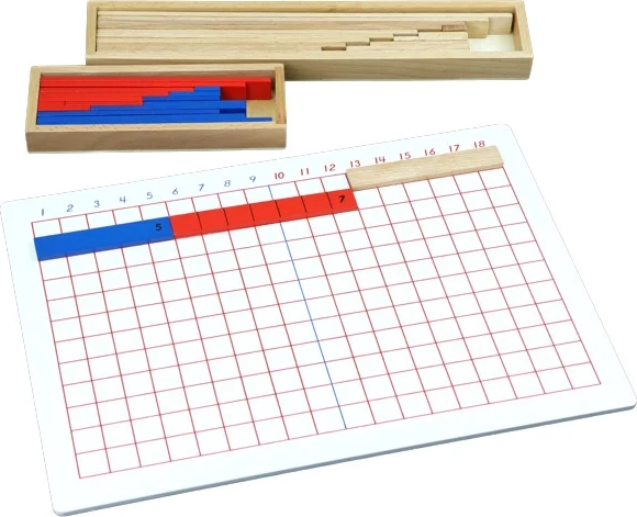 Moyo Montessori-Subtraktionstafel mit Streifen