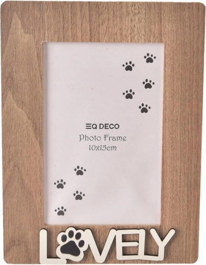 Bilderrahmen aus Holz Lovely Cat 10 × 15 cm
