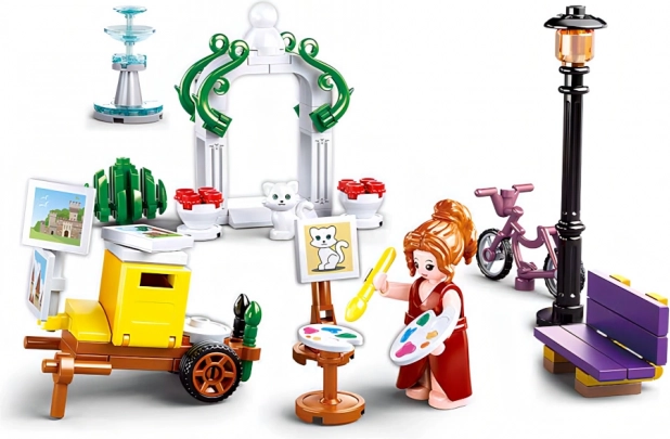 Sluban Mädchentraum Dorf - Malerin im Park