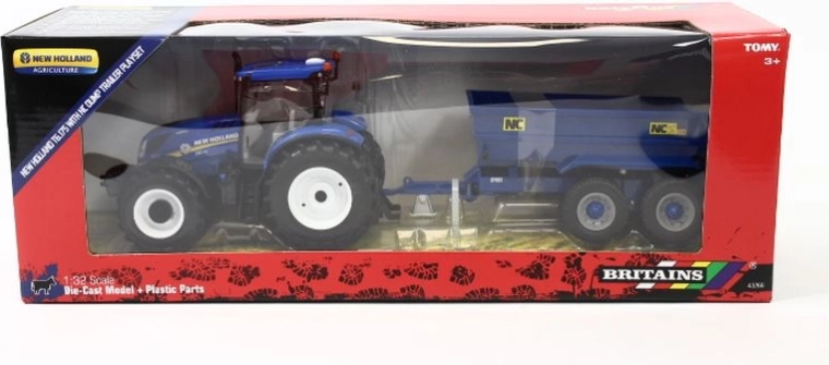 Britains Traktor New Holland T6 mit Anhänger