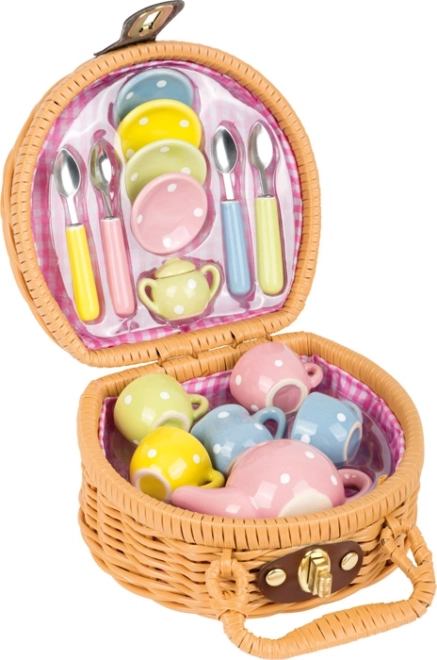 Small Foot Picknickkoffer Teeparty Set für Kinder
