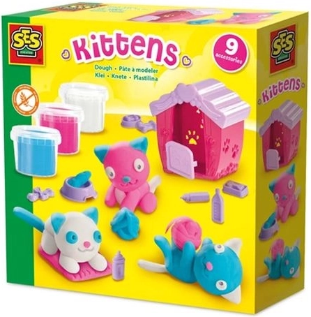 SES Creative Kätzchen basteln aus Modelliermasse