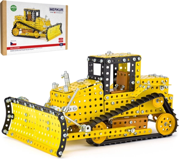 MERKUR Baukasten Bulldozer, 535 Teile
