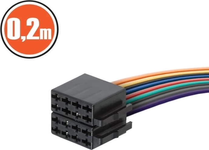 ISO-Anschlussbuchse mit 0,2 m langem Kabel