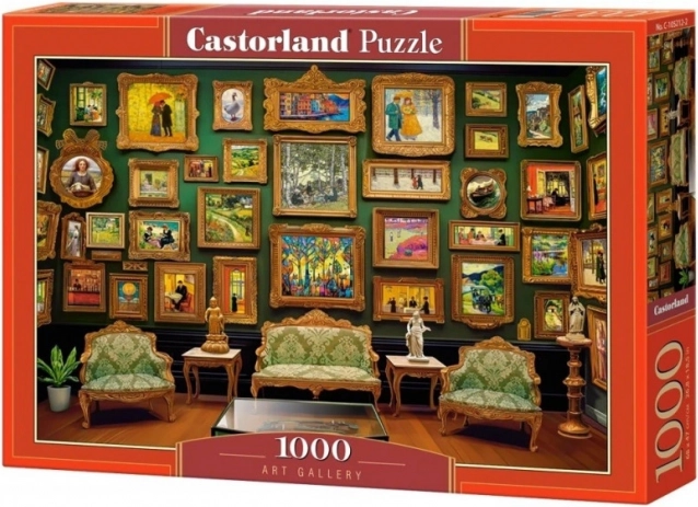 Puzzle 1000 Teile Kunstgalerie Bilder an der Wand