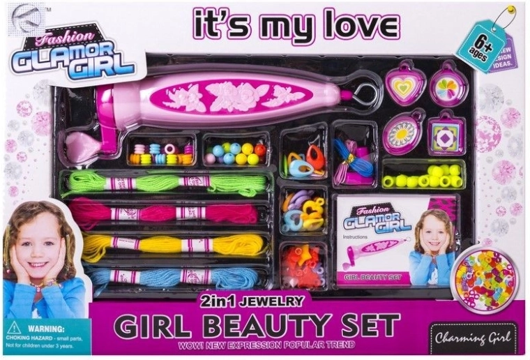 Set mit Haarschmuck mit Flechthilfe – 1 Stück
