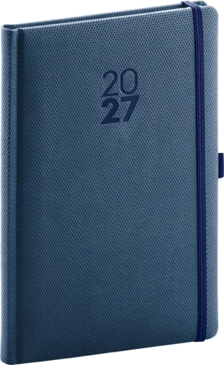 Notique Wochenkalender Diamante 2027 blau 15 × 21 cm