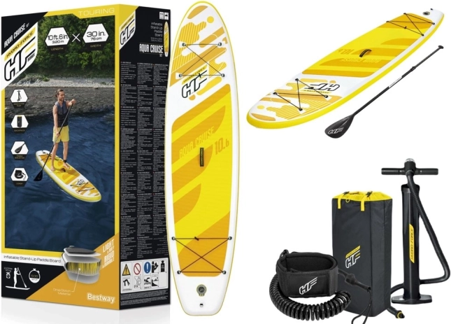 Aufblasbares Paddleboard Hydro-Force gelb 320 x 76 x 12 cm