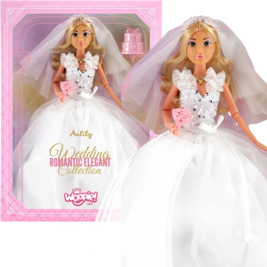 Woopie Royal Lily Brautpuppe 30 cm mit Hochzeitszubehör