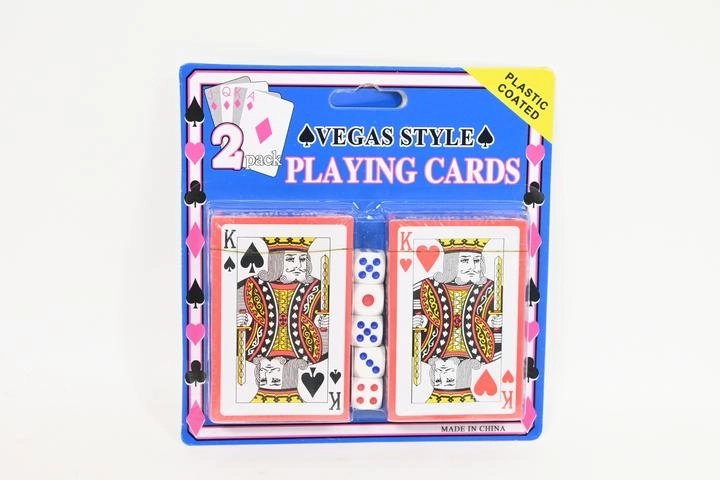 Universelles Spielset: 2 Kartenspiele und Würfel