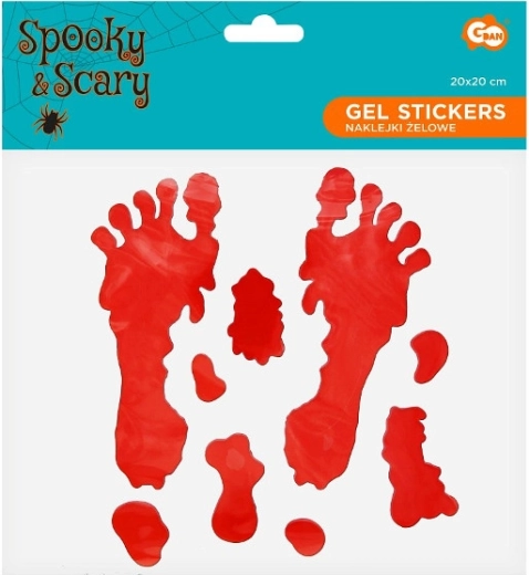 Gel-Sticker blutige Spuren und Blutflecken zu Halloween