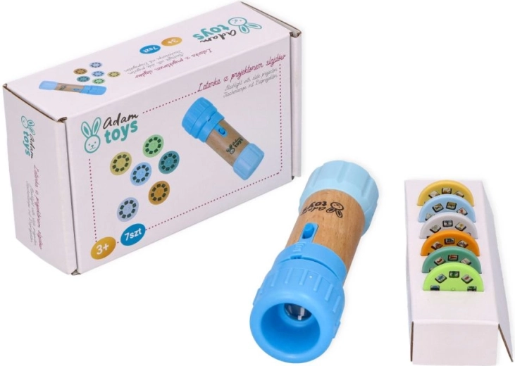 Adam Toys blaue Kinder-Taschenlampe mit Projektor