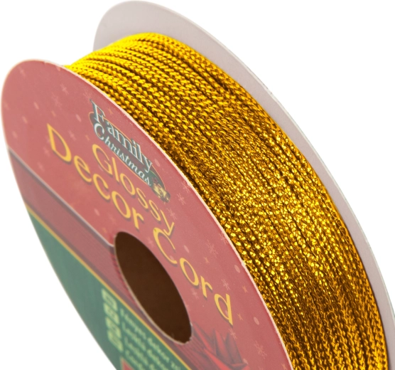 Glänzende goldene Dekorationsschnur 10 m