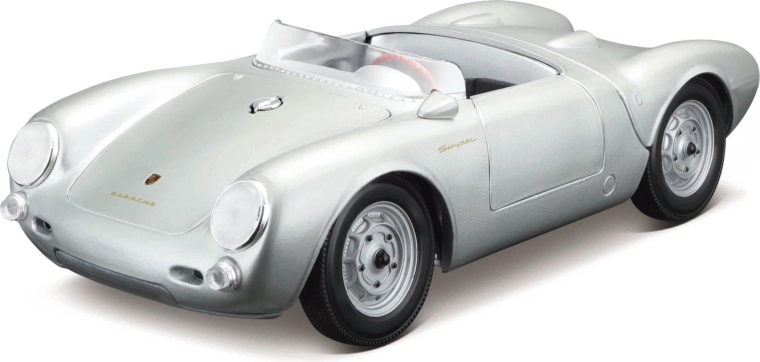 Maisto Porsche 550 A Spyder silbernes Automodell 1:18