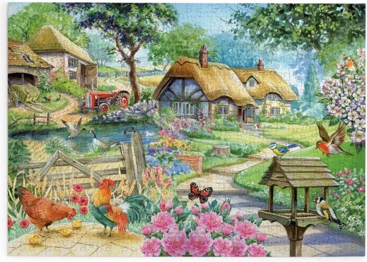 House of Puzzles Landleben-Puzzle mit 500 extra großen Teilen