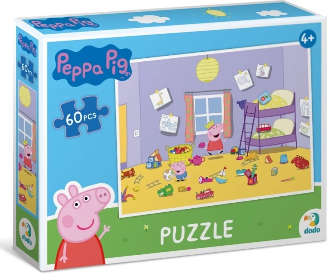 Puzzle Peppa Pig – Spielen im Kinderzimmer, 60 Teile