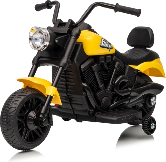 Elektrisches Kinder-Motorrad STAR gelb
