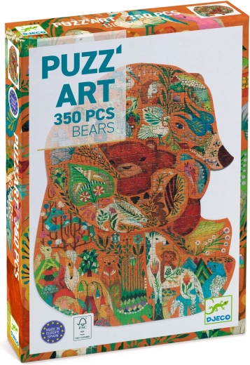 Djeco Puzzle Bär, 350 Teile
