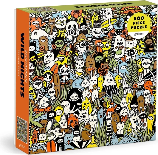 Galison quadratisches Puzzle Wilde Nacht, 500 Teile