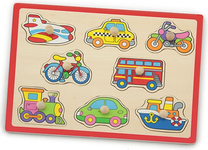 Holzpuzzle mit Griffen Verkehr BABU