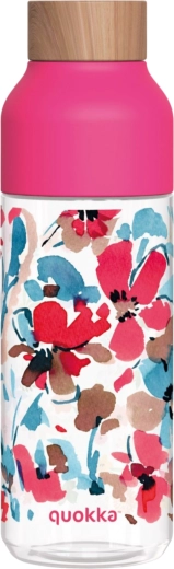 Trinkflasche Quokka Ice Red Flowers 720 ml