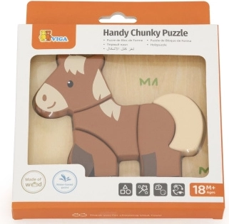 Holzpuzzle für die Kleinsten – Pferdchen