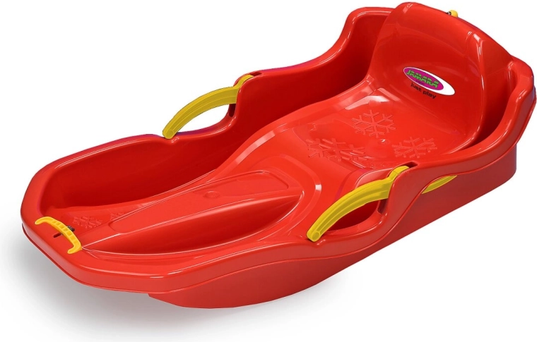 Snow Play Bob Comfort 80 cm rot mit Handbremsen