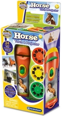 Taschenlampe und Projektor BRAINSTORM – Pferde und Ponys