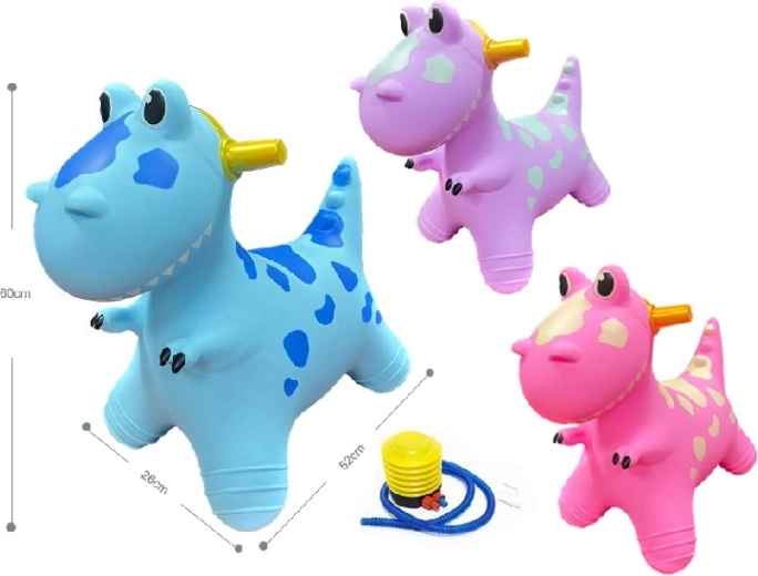 Hüpfender Dinosaurier für Kinder mit Pumpe