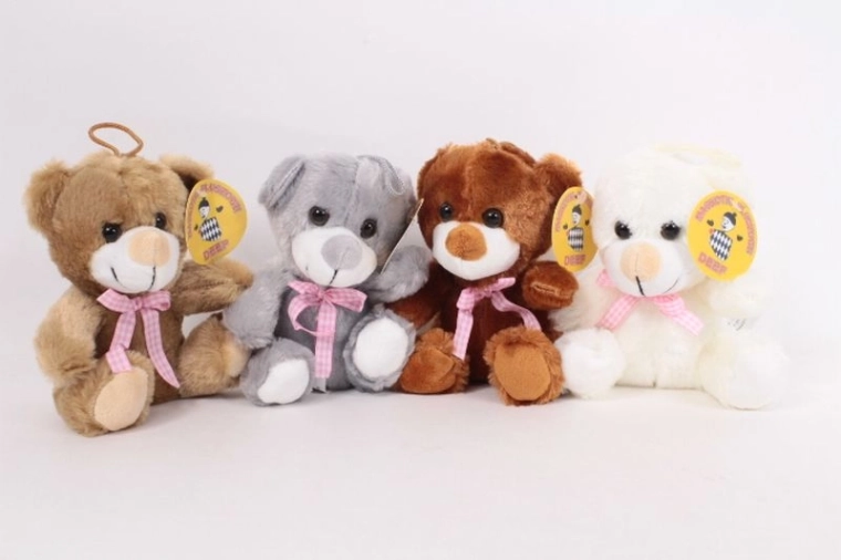 Plüschbär mit Schleife 14 cm