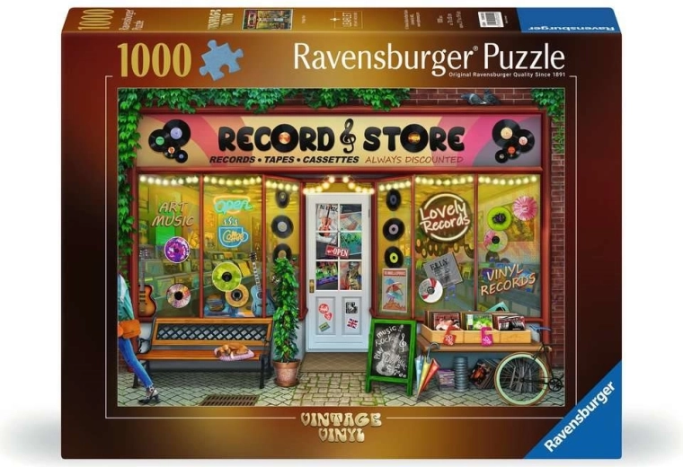 Ravensburger Puzzle Vintage Vinyl mit 1000 Teilen