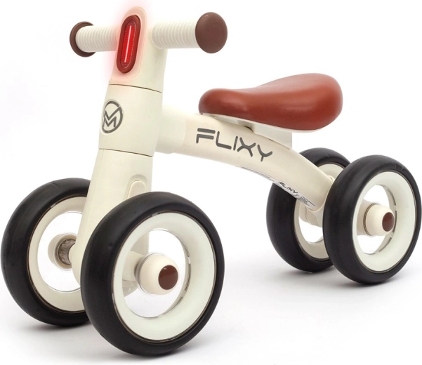 Kinderlaufrad mit LED-Licht Milly Mally FLIXY – cremefarben