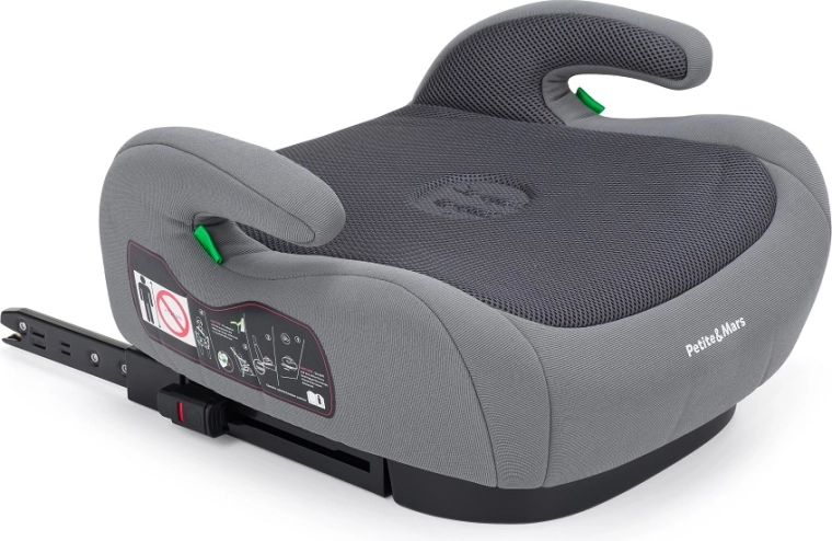 Petite&Mars Sitzerhöhung Optimus Pro i-Size Grey Air 125–150 cm