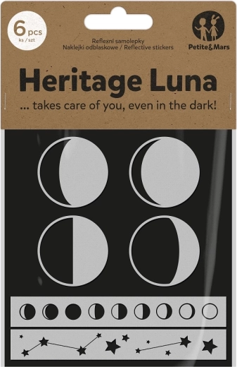 Reflektierende Aufkleber PETITE&MARS Heritage Luna für Kinderwagen