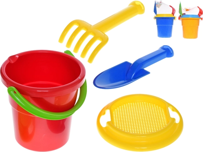 Sandspielset mit Eimer 18 cm – 4-teilig