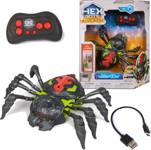 Hex Bots Wall Crawler Spideroid – ferngesteuerte Roboterspinne, die an Wänden entlangkrabbelt