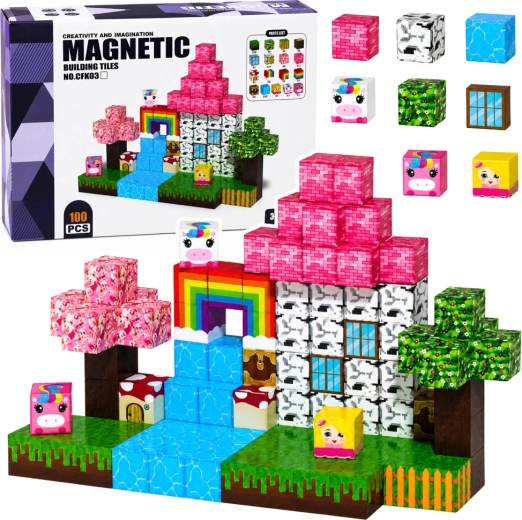 Magnetische Würfel – magisches Reich 3D (100 Teile)