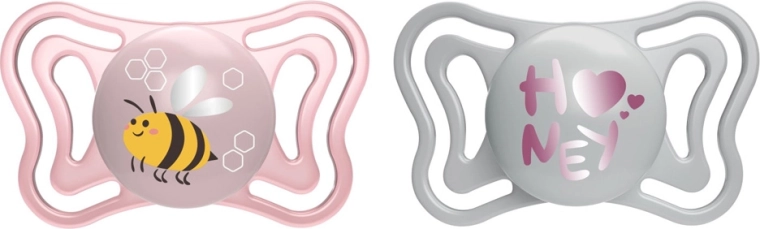 Chicco Physio Light Silikon-Schnuller, rosa, 2–6 Monate, 2 Stk.