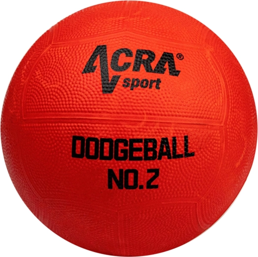 Acra Gummi-Völkerball Rubber Dodgeball rot, Größe 2