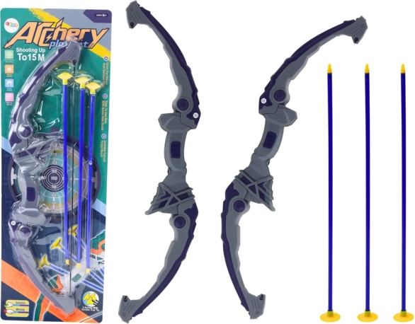 Kinderbogen mit Saugnapf-Pfeilen, lila, 3 Stück