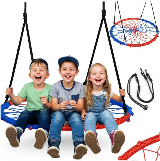Hängenestschaukel Swingo 95 cm blau-rot Neo-Sport
