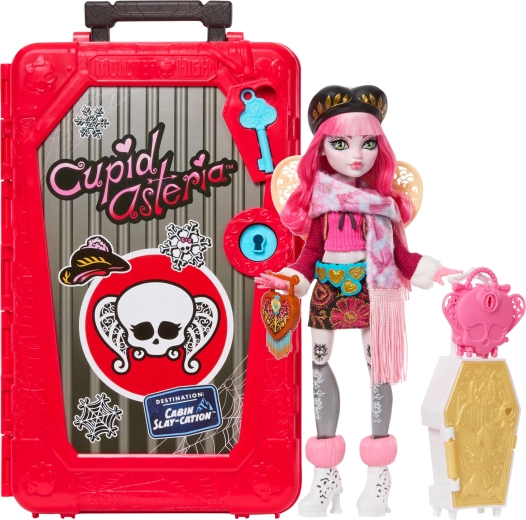 Monster High Puppe Cupid Asteria – Vampirferien, 28 cm, Koffer und Überraschungen