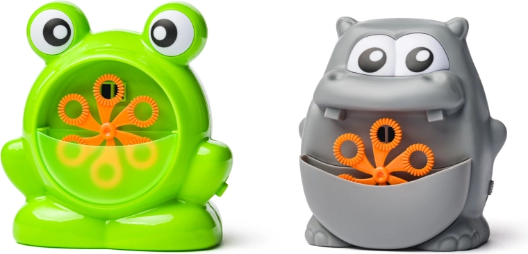 Woobly Boobly automatisches Seifenblasen-Gerät – Frosch oder Nilpferd