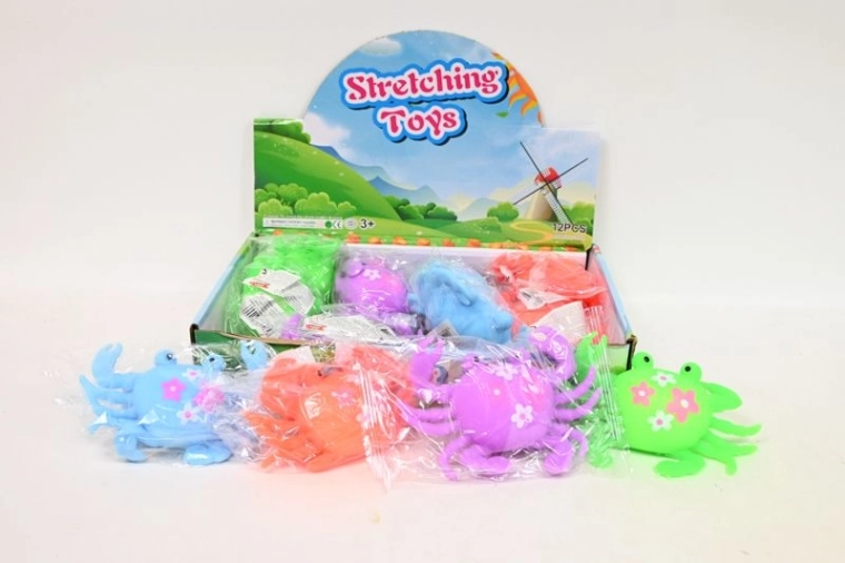 Quetsch-Antistress-Spielzeug Krabbe (Display 12 Stk.)