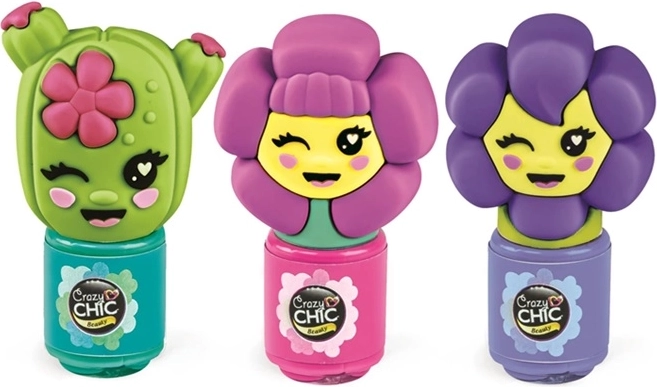 Clementoni Crazy Chic Kreativ-Set zum Verzieren von Nägeln mit Blumen-Applikator